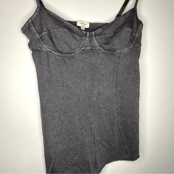 Y2K VINTAGE Aritzia Wilfred Bustier Tank Top Gray XS Excellent condition EUC - Picture 7 of 9